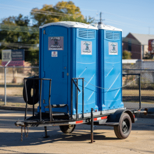 TRAILER, TOILET TOWABLE, DOUBLE UNIT